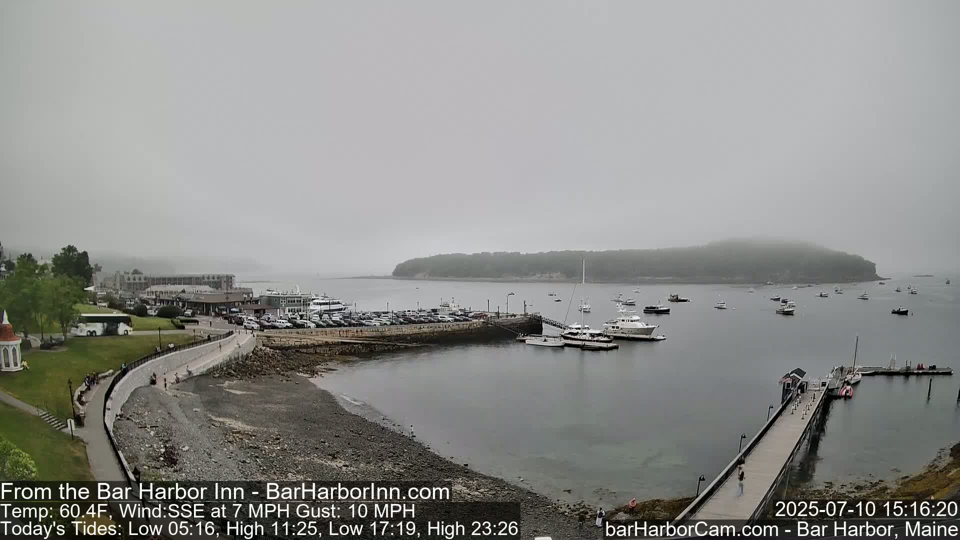 Bar Harbor  West View Live Cam - Maine, USA