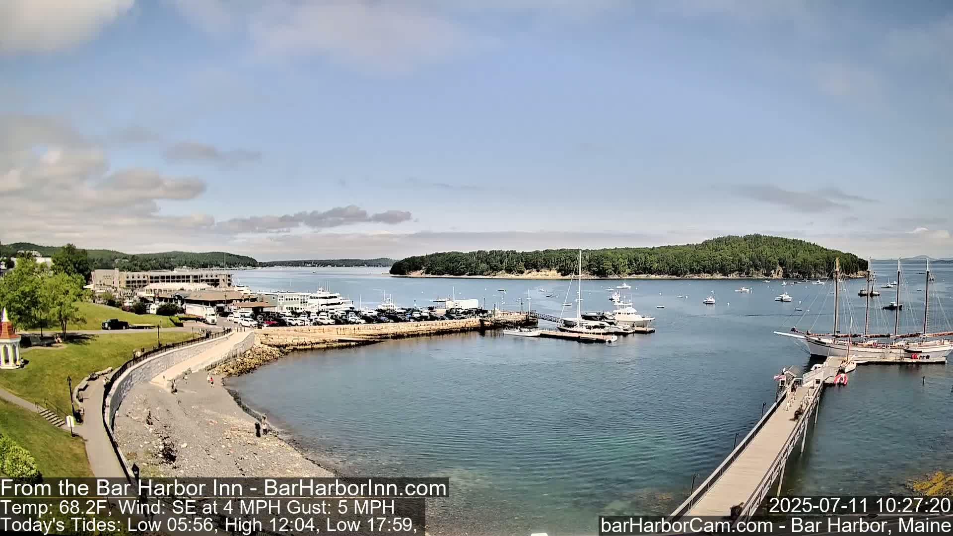 Bar Harbor  West View Live Cam - Maine, USA