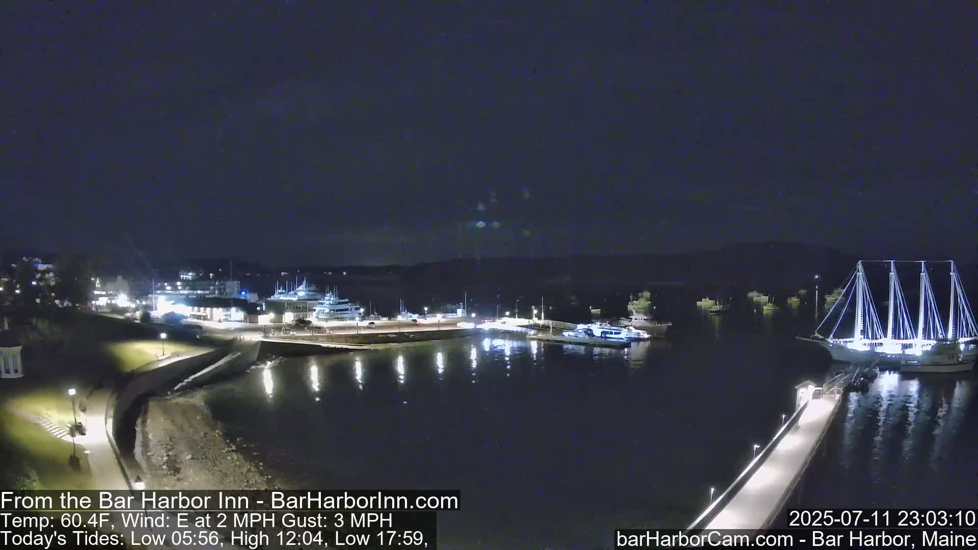 Bar Harbor  West View Live Cam - Maine, USA