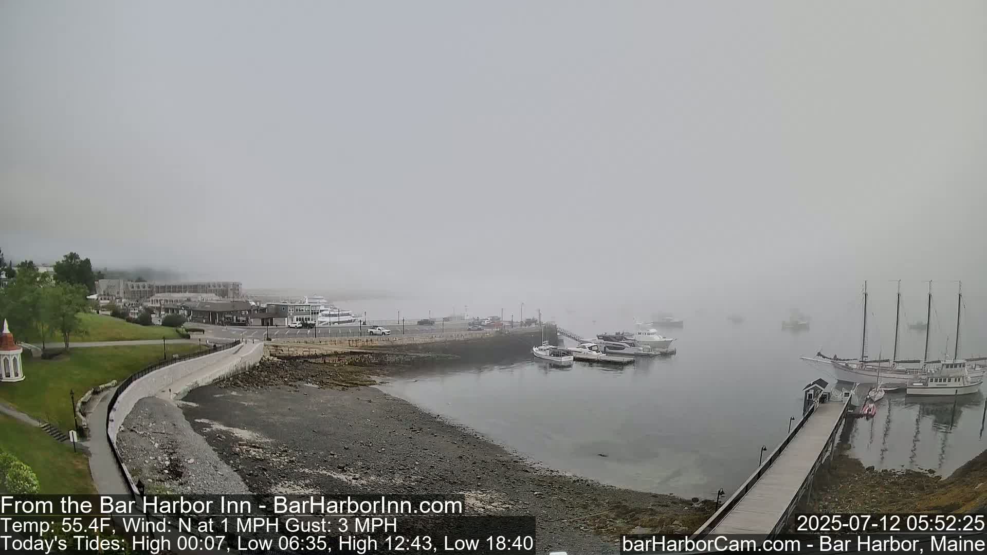 Bar Harbor  West View Live Cam - Maine, USA