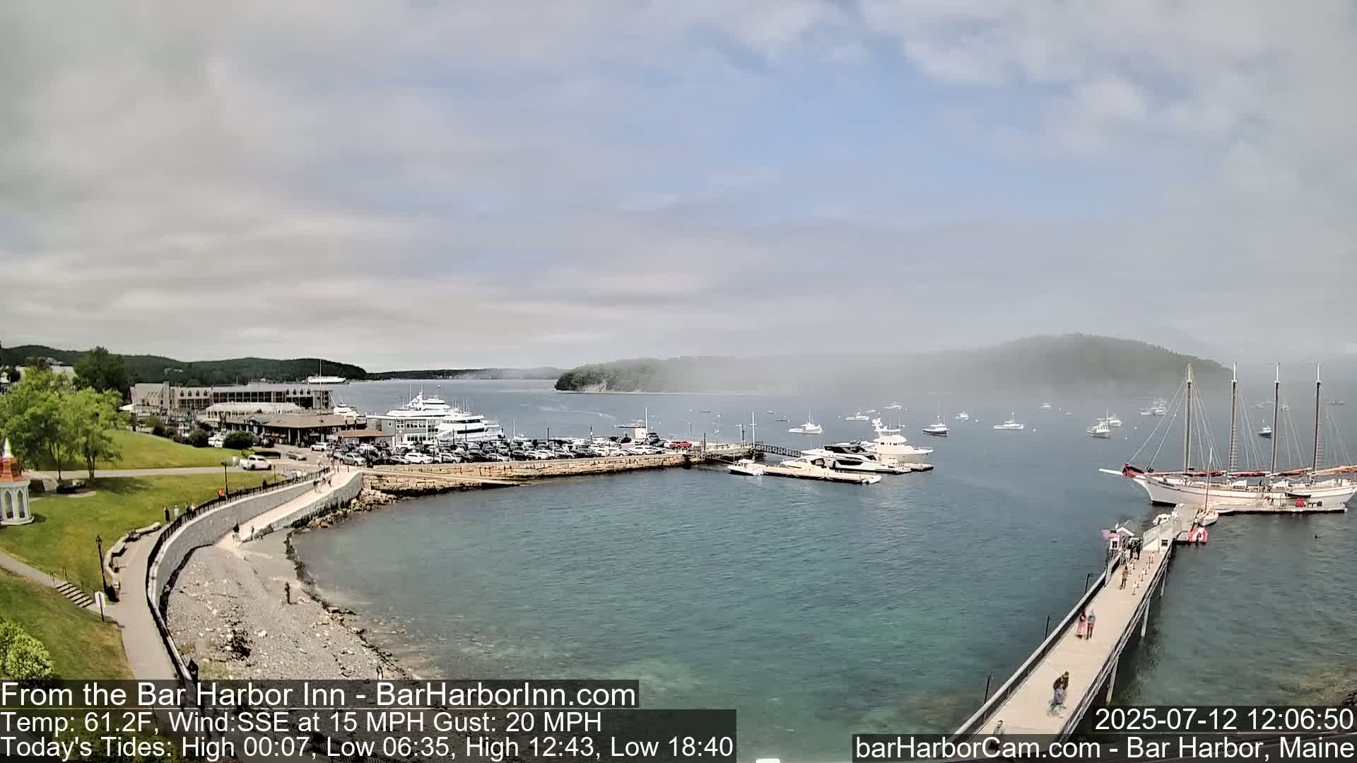 Bar Harbor  West View Live Cam - Maine, USA