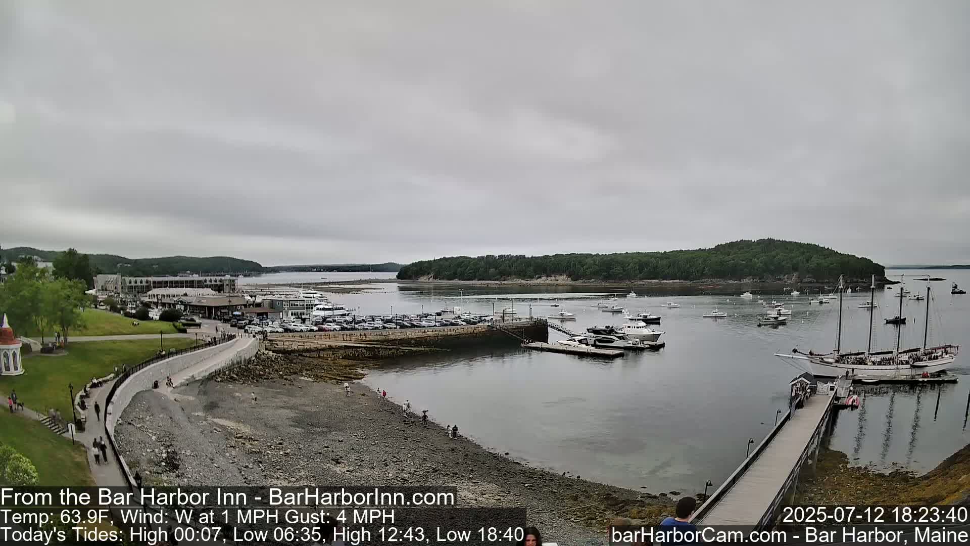 Bar Harbor  West View Live Cam - Maine, USA
