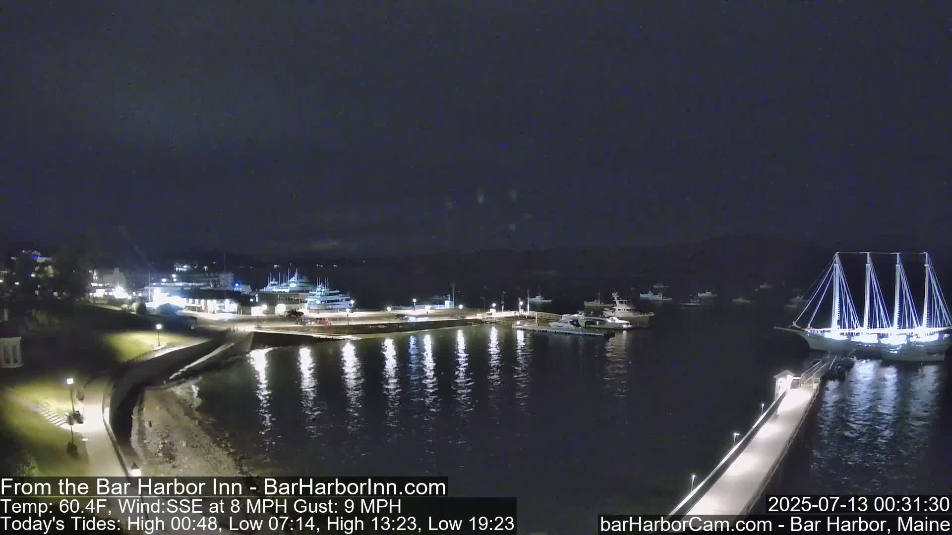 Bar Harbor  West View Live Cam - Maine, USA