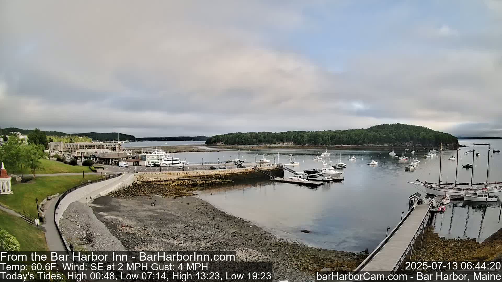 Bar Harbor  West View Live Cam - Maine, USA
