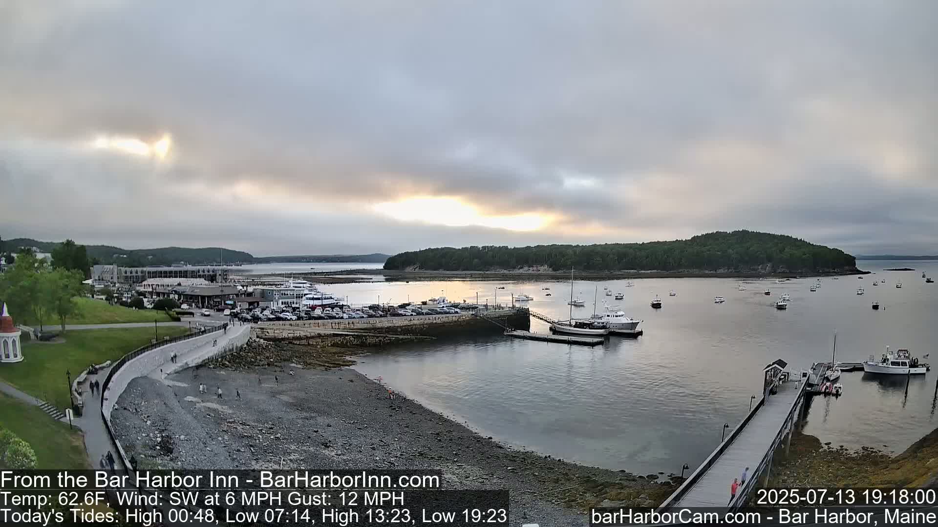 Bar Harbor  West View Live Cam - Maine, USA