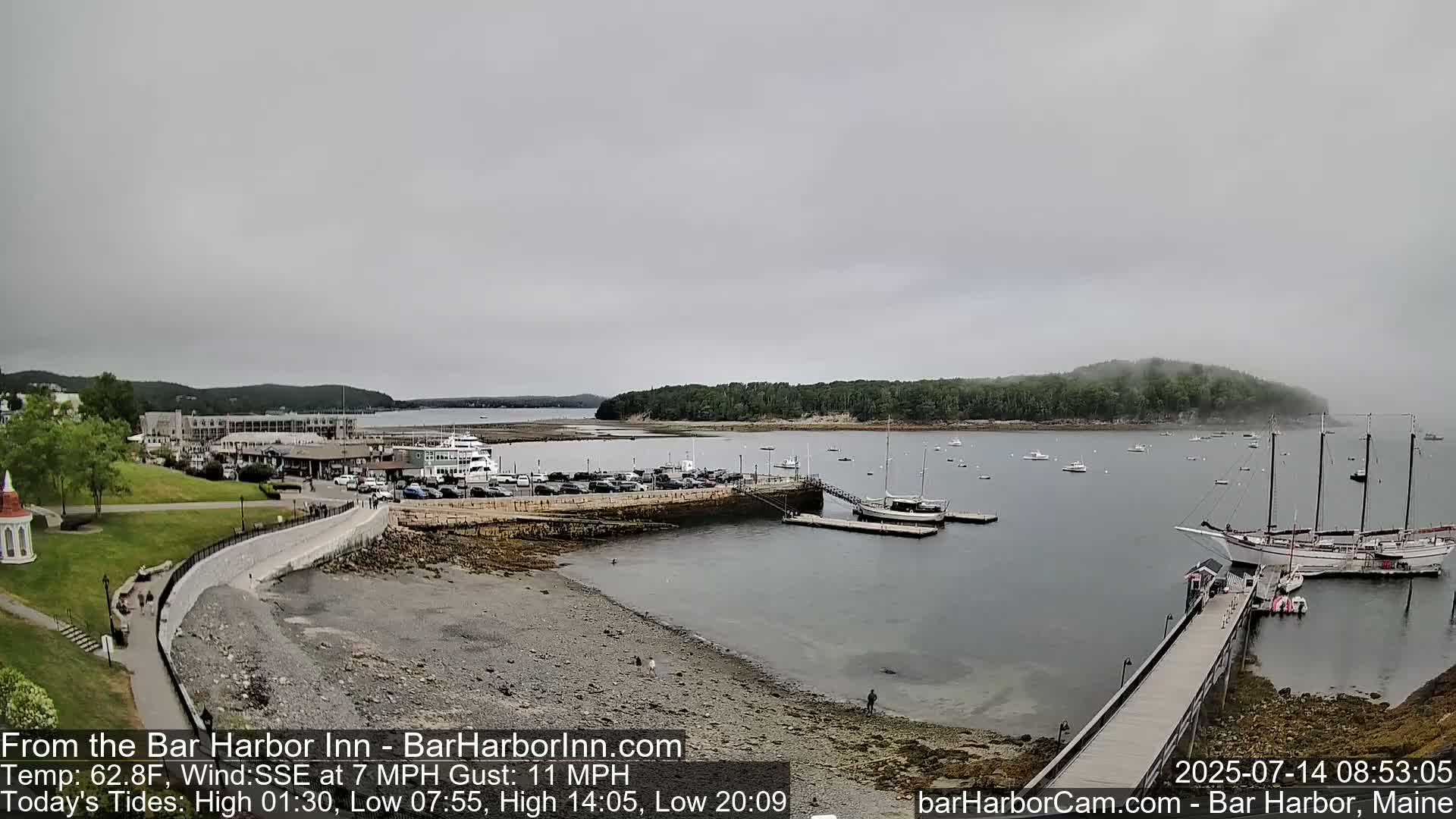Bar Harbor  West View Live Cam - Maine, USA