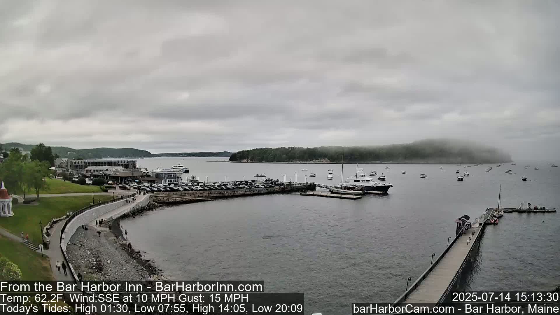 Bar Harbor  West View Live Cam - Maine, USA