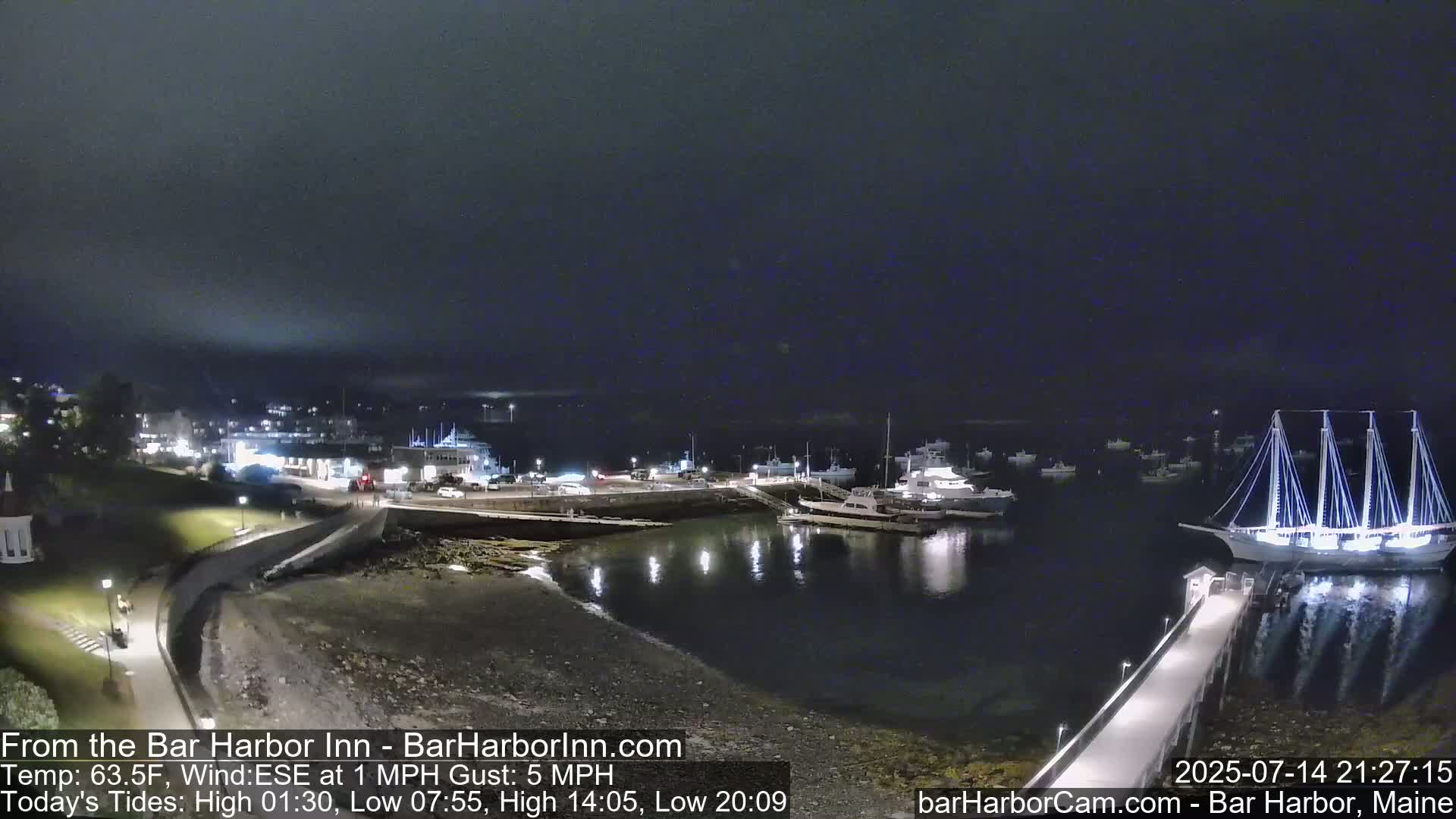 Bar Harbor  West View Live Cam - Maine, USA