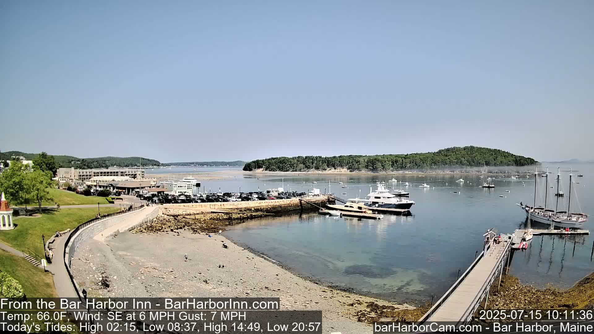 Bar Harbor  West View Live Cam - Maine, USA