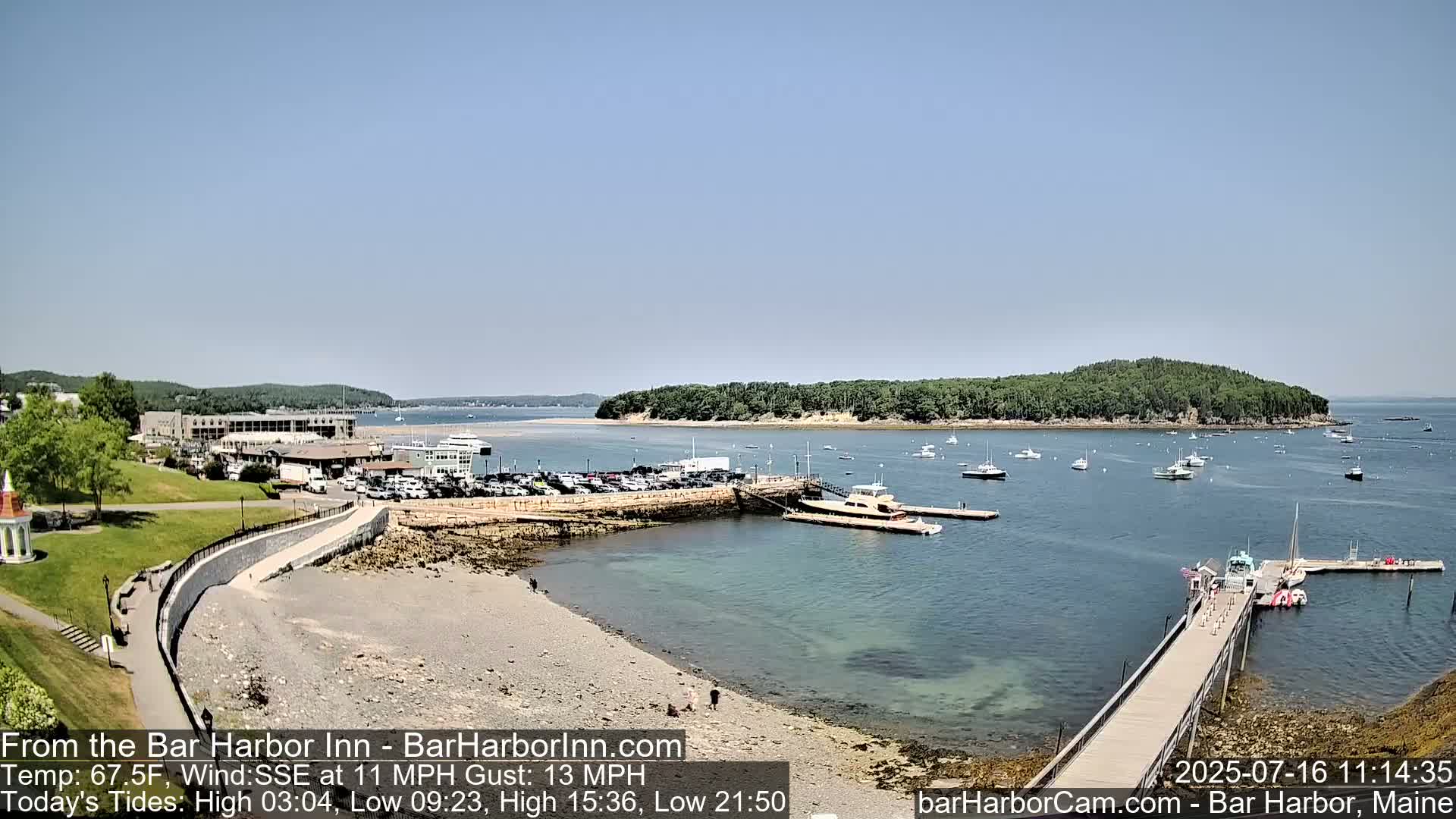 Bar Harbor  West View Live Cam - Maine, USA