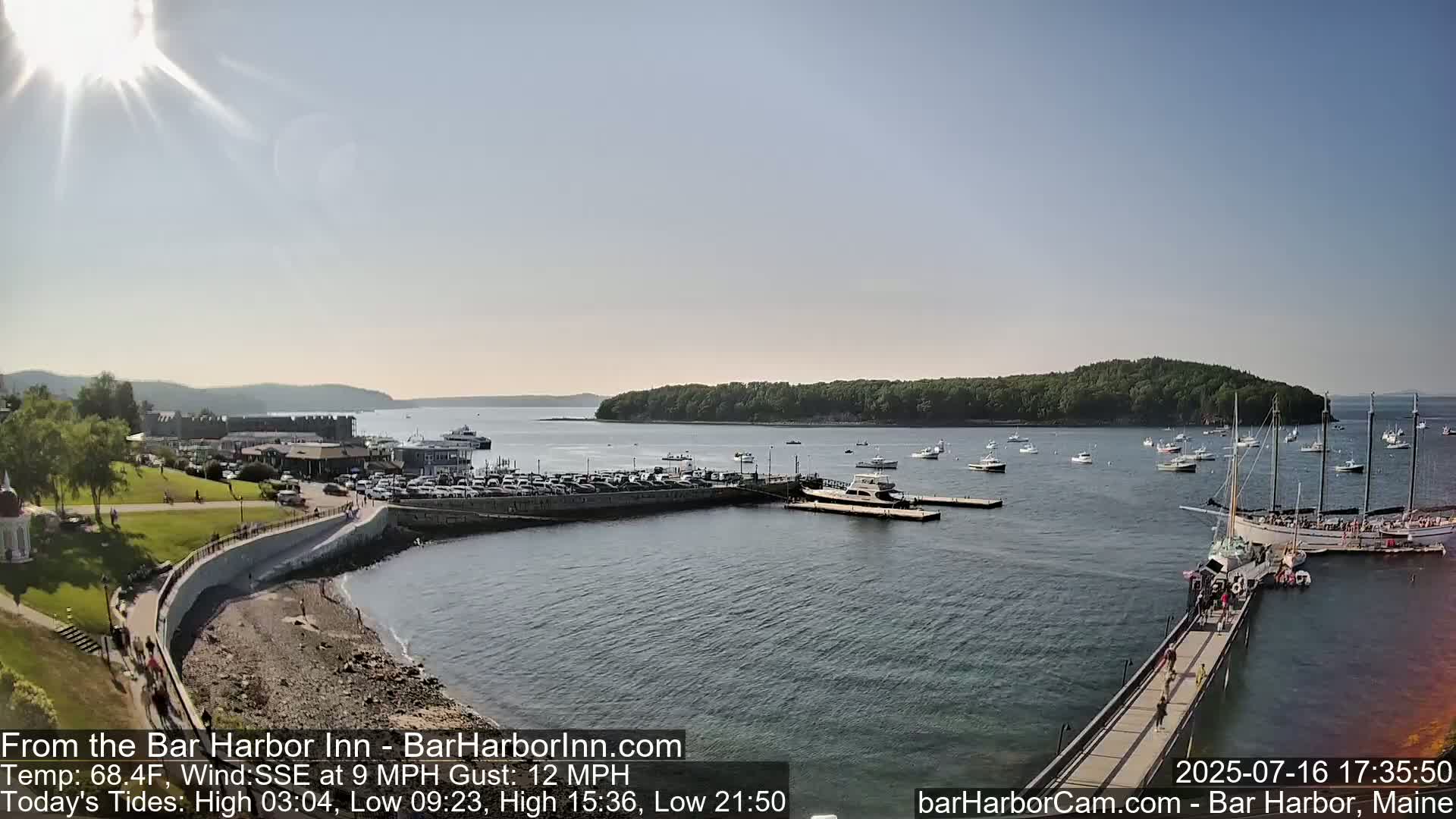 Bar Harbor  West View Live Cam - Maine, USA