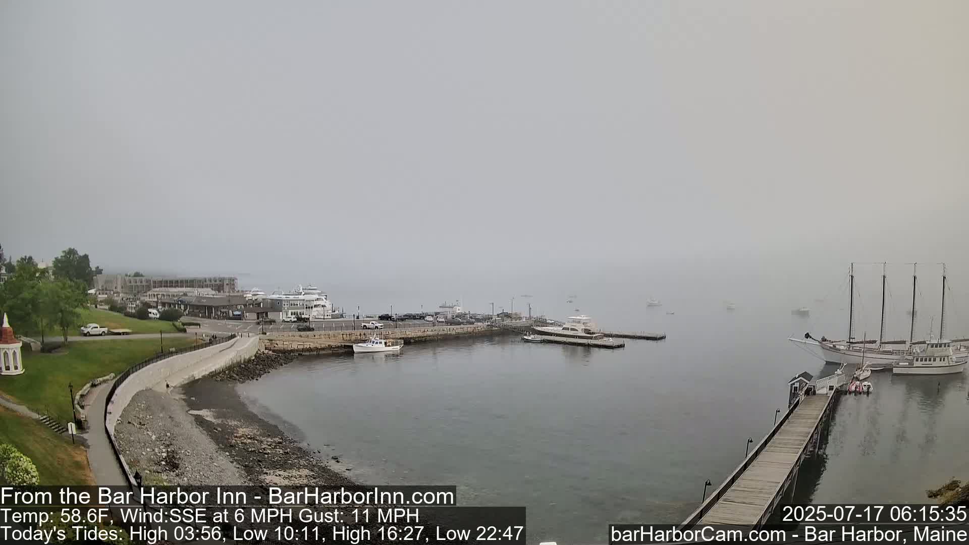 Bar Harbor  West View Live Cam - Maine, USA