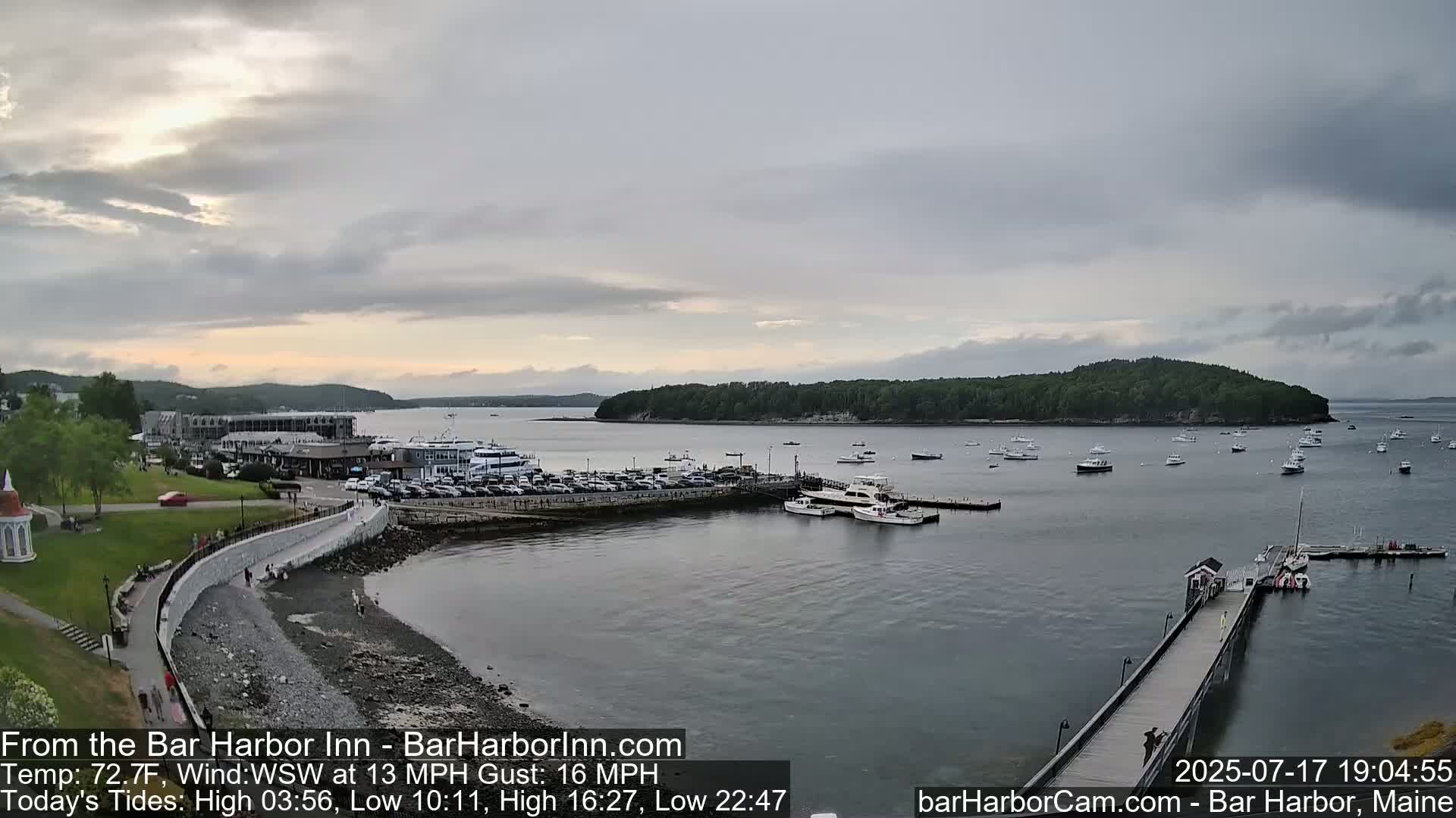Bar Harbor  West View Live Cam - Maine, USA