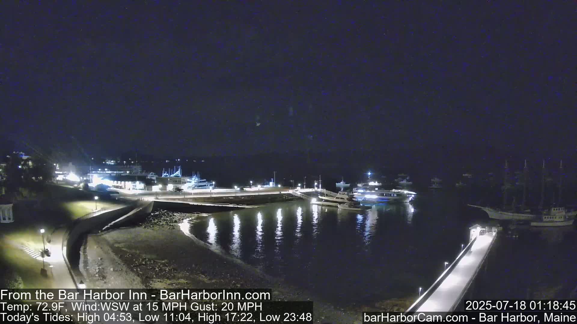 Bar Harbor  West View Live Cam - Maine, USA