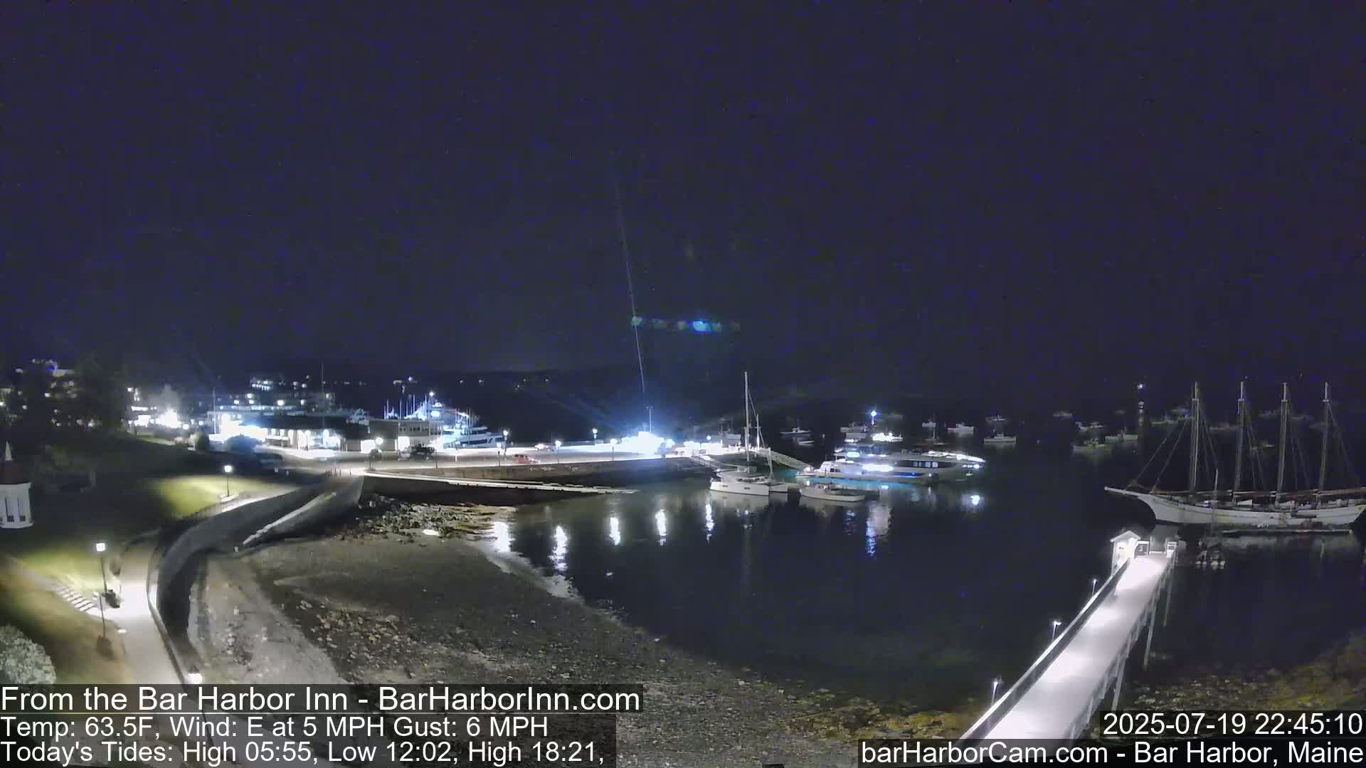 Bar Harbor  West View Live Cam - Maine, USA