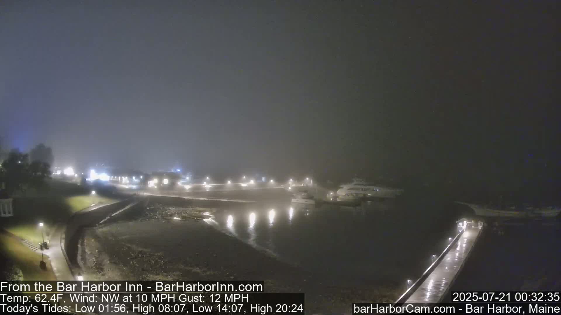 Bar Harbor  West View Live Cam - Maine, USA
