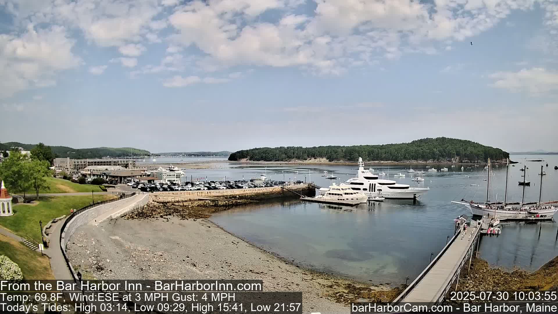 Bar Harbor  West View Live Cam - Maine, USA