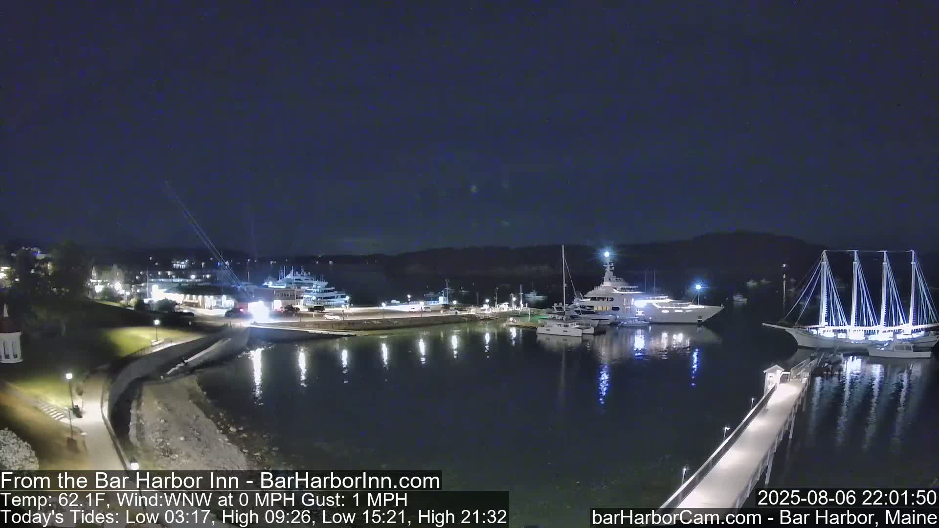 Bar Harbor  West View Live Cam - Maine, USA