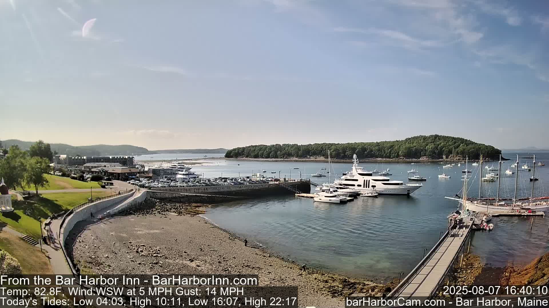 Bar Harbor  West View Live Cam - Maine, USA