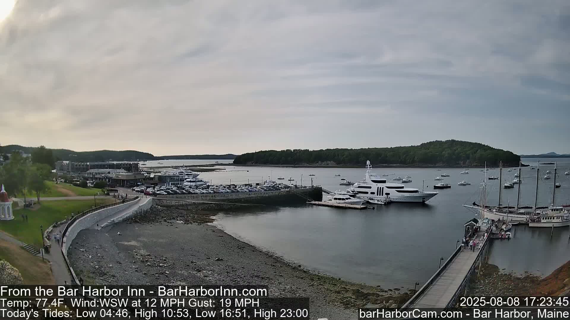 Bar Harbor  West View Live Cam - Maine, USA