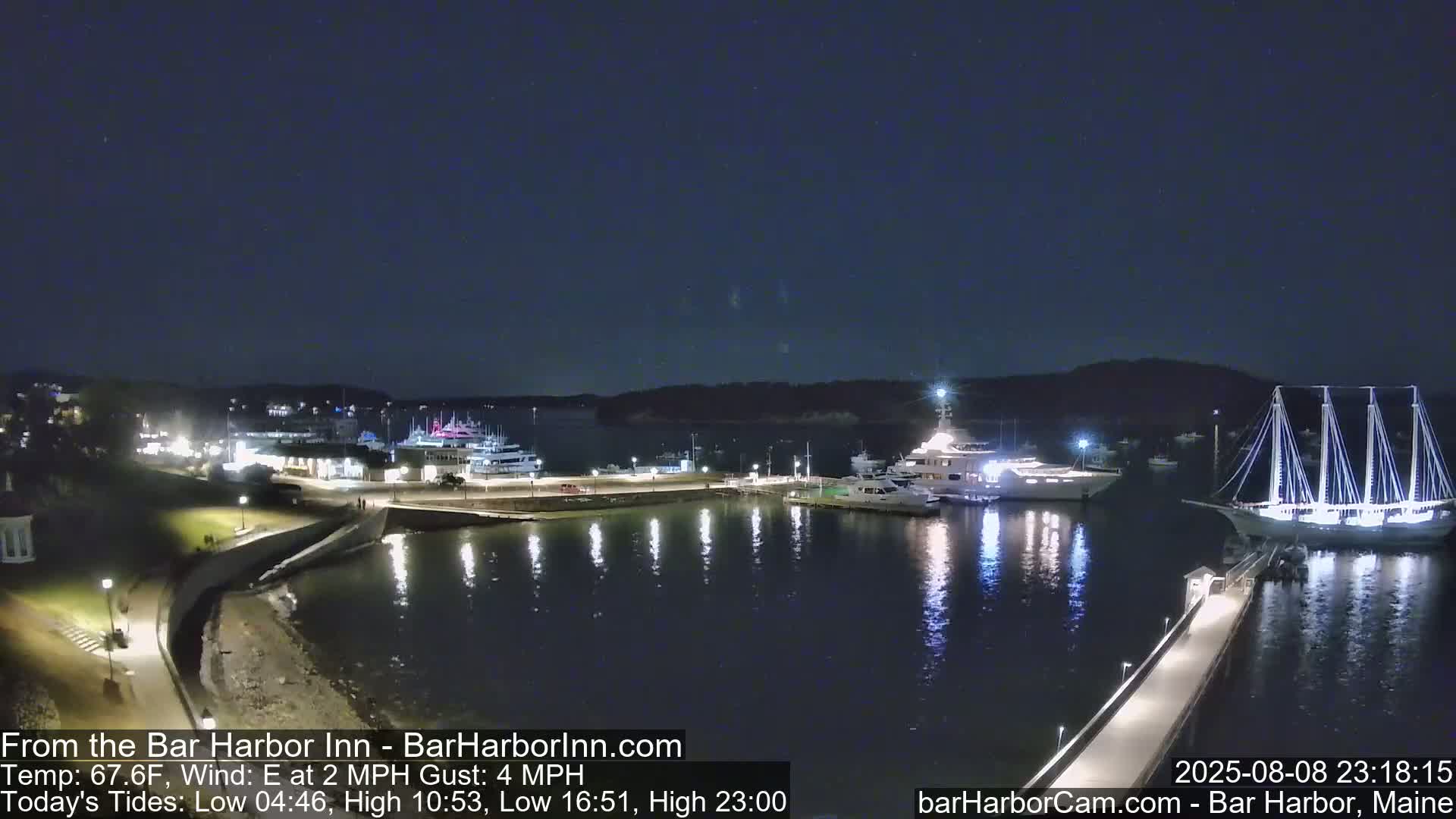 Bar Harbor  West View Live Cam - Maine, USA