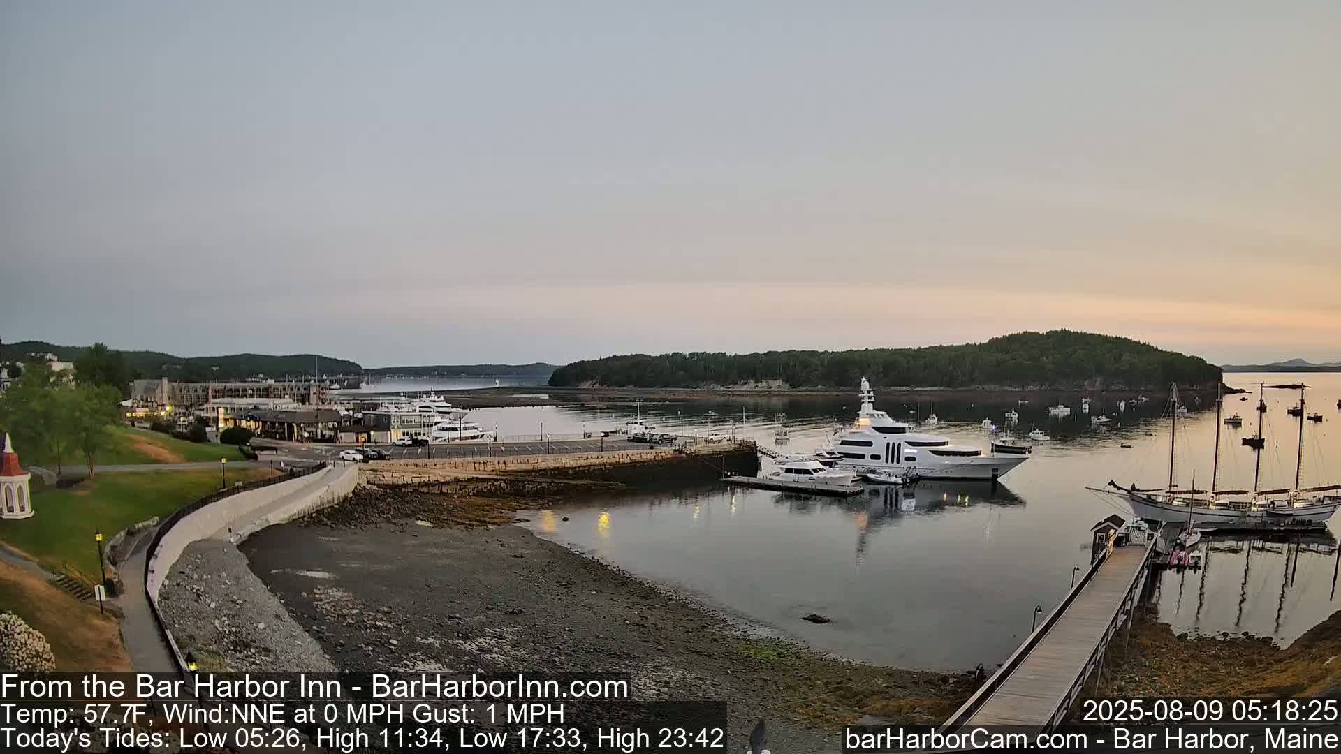 Bar Harbor  West View Live Cam - Maine, USA