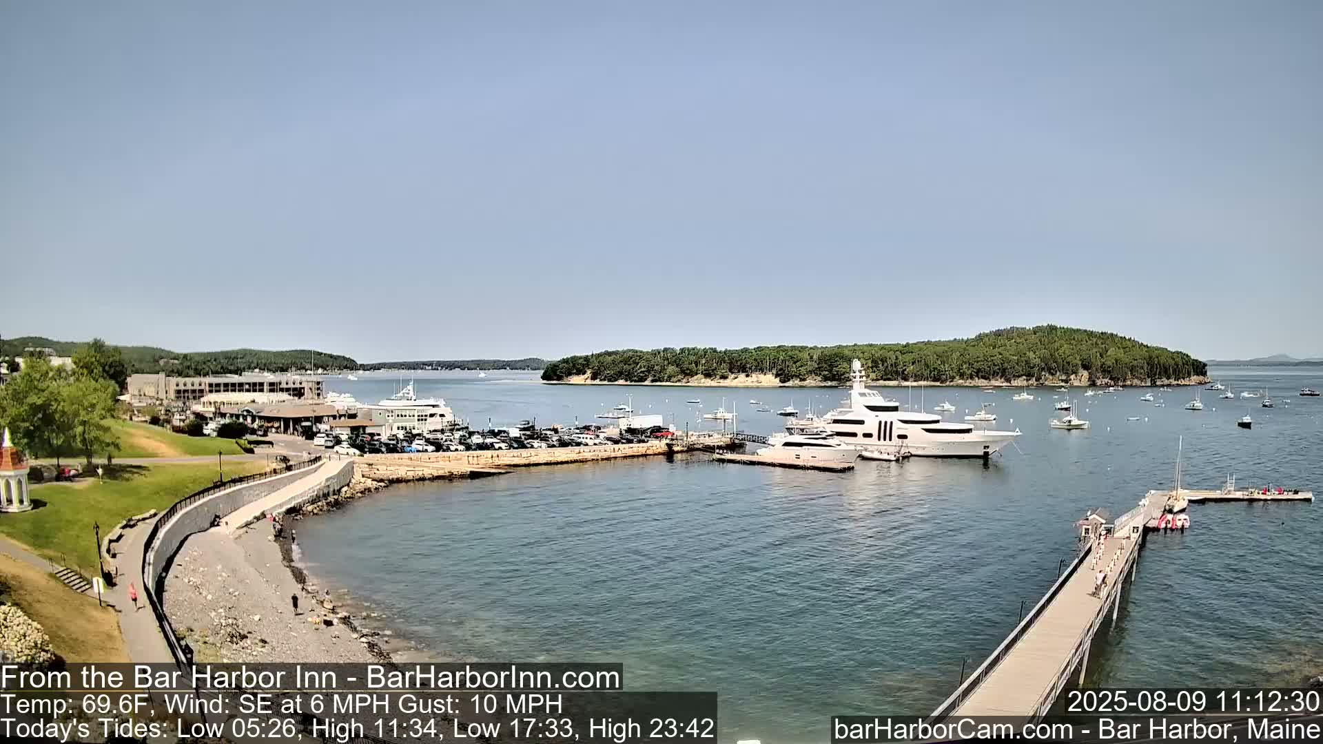 Bar Harbor  West View Live Cam - Maine, USA
