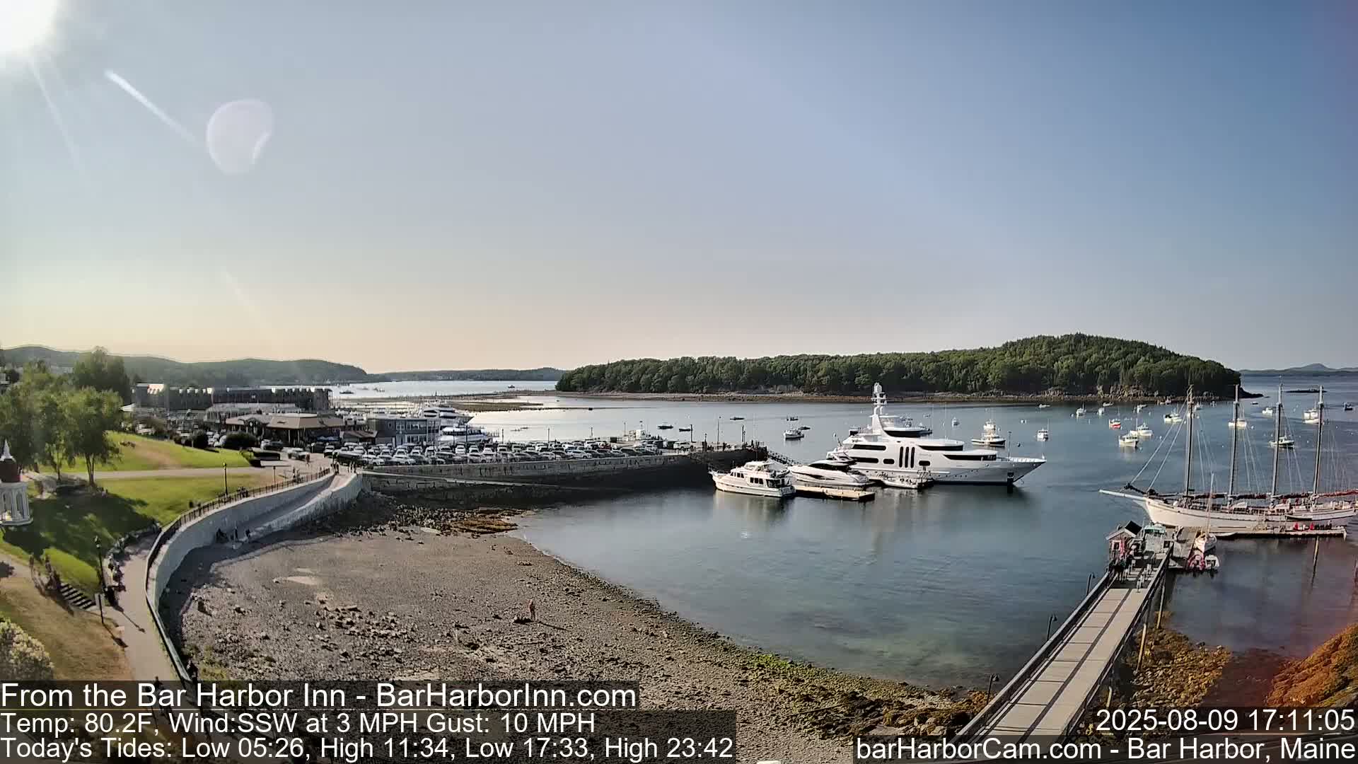 Bar Harbor  West View Live Cam - Maine, USA