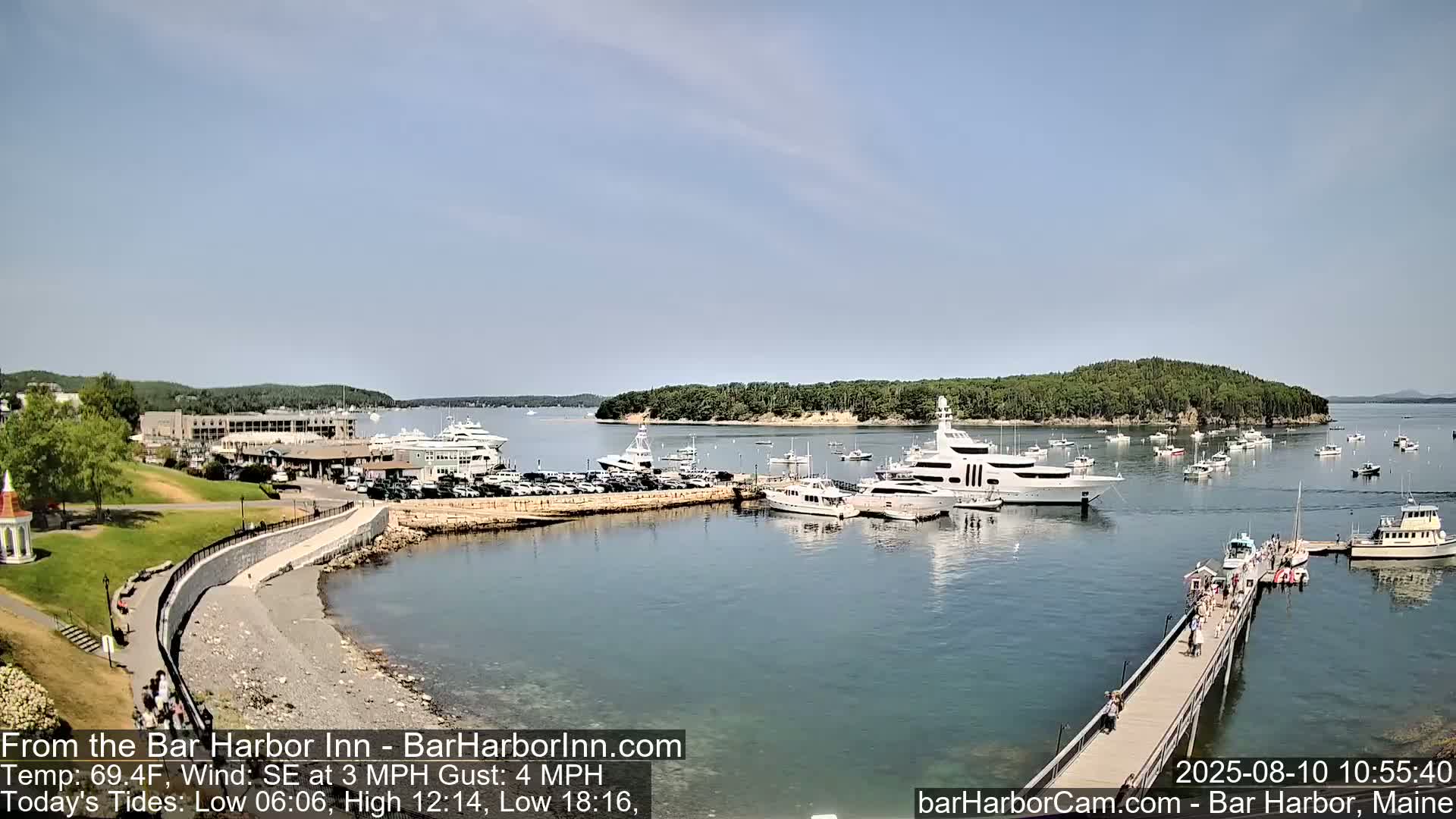 Bar Harbor  West View Live Cam - Maine, USA