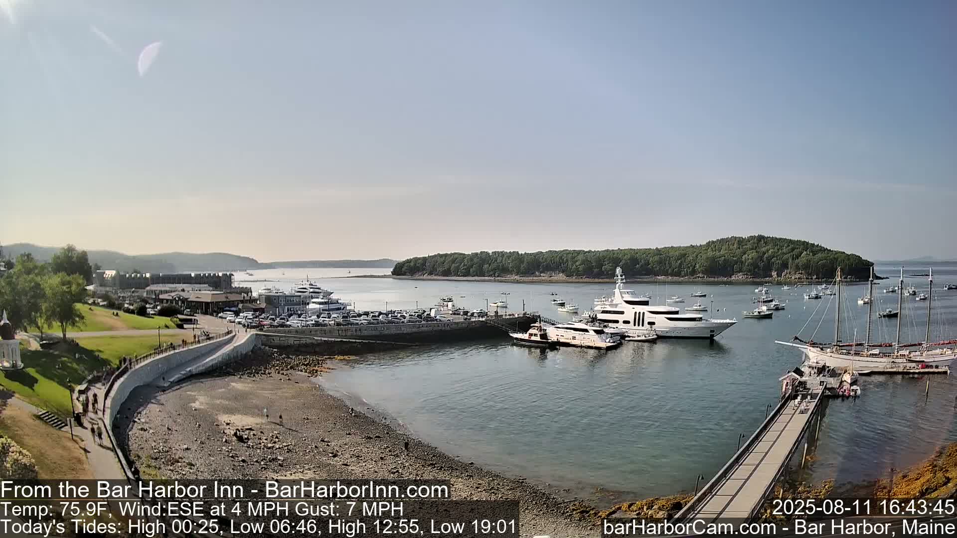 Bar Harbor  West View Live Cam - Maine, USA