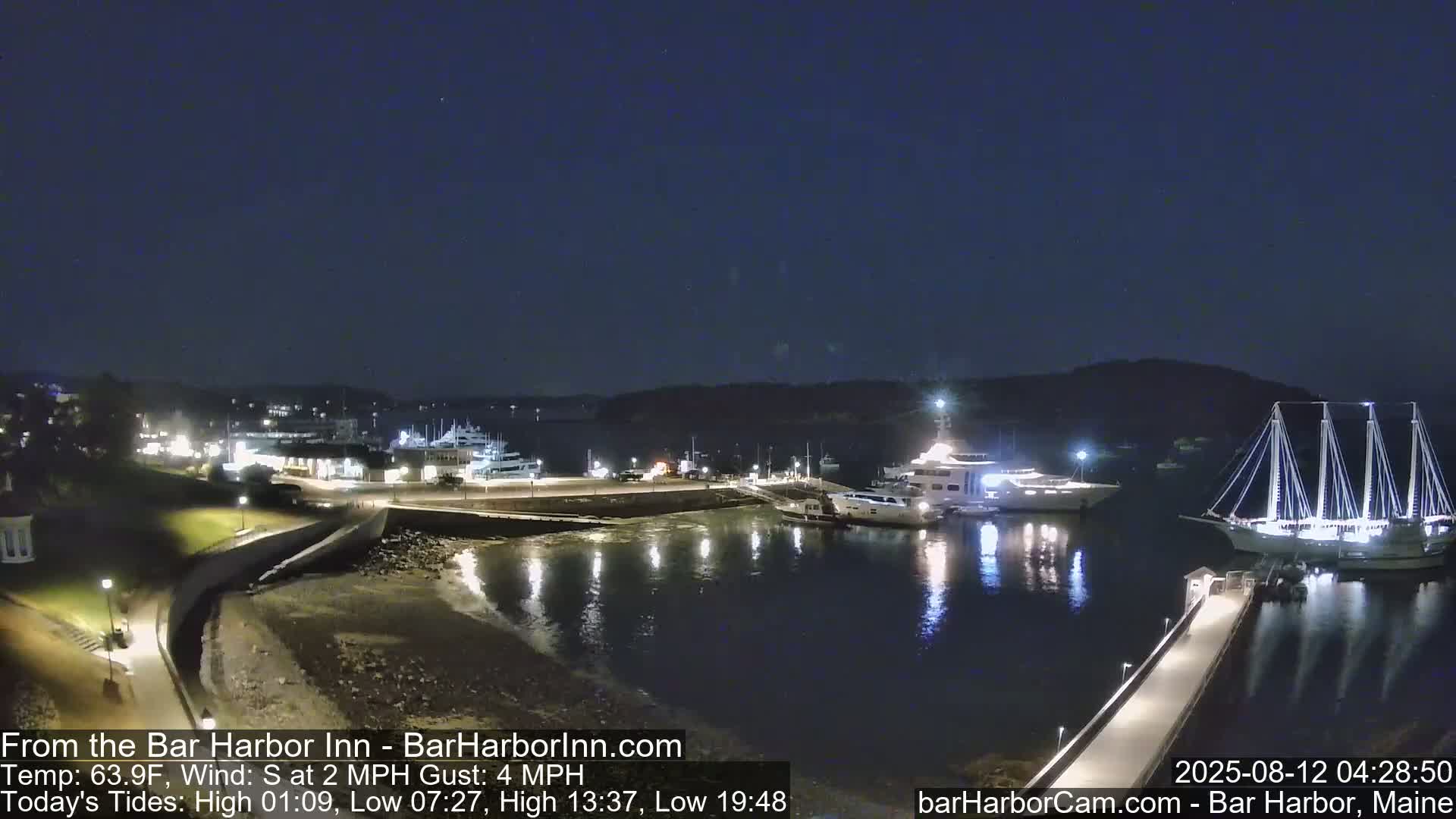 Bar Harbor  West View Live Cam - Maine, USA