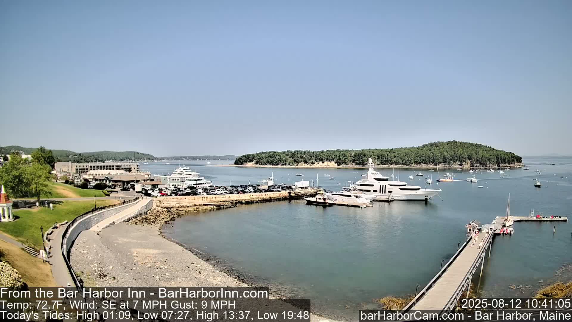 Bar Harbor  West View Live Cam - Maine, USA