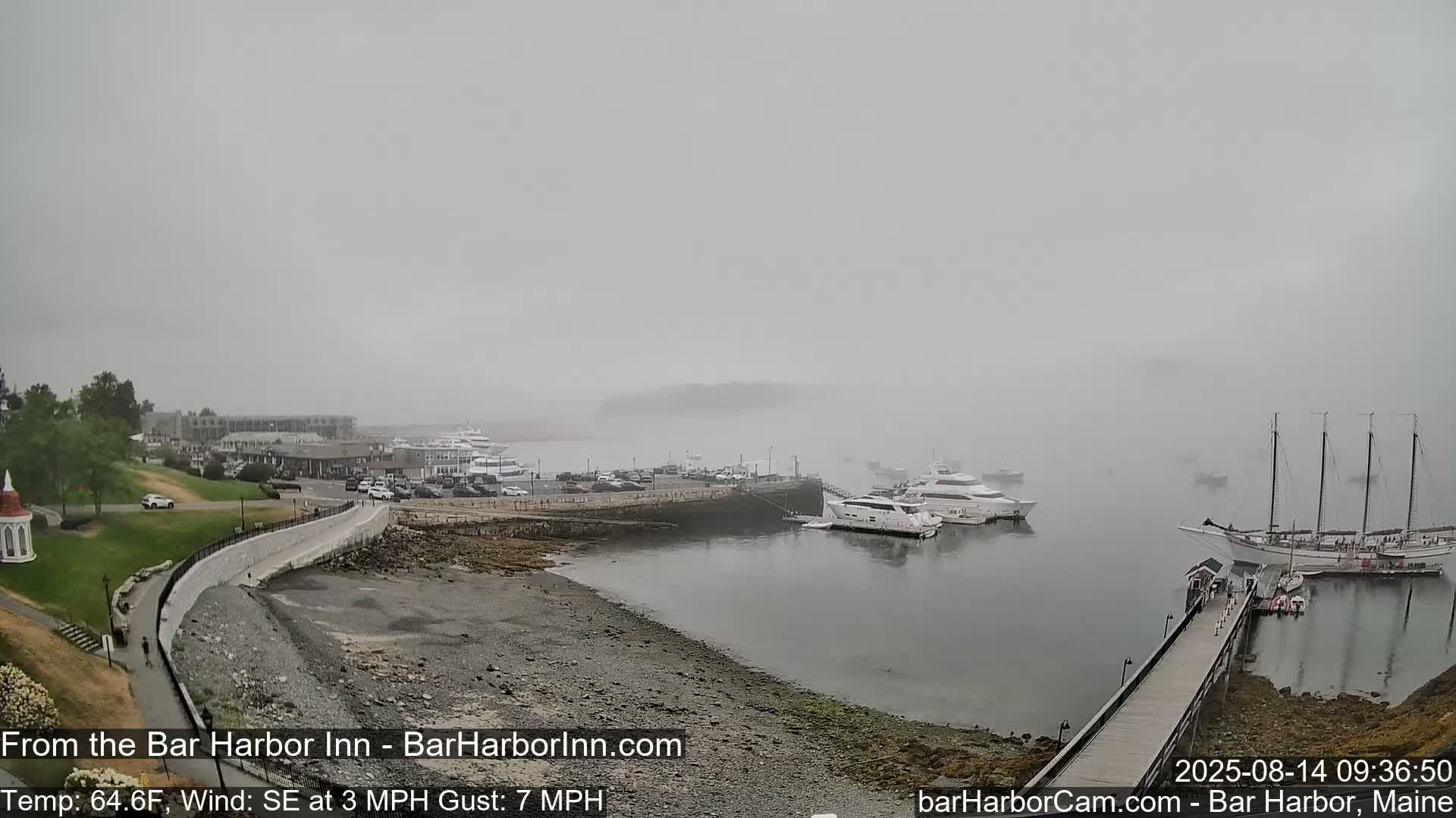 Bar Harbor  West View Live Cam - Maine, USA