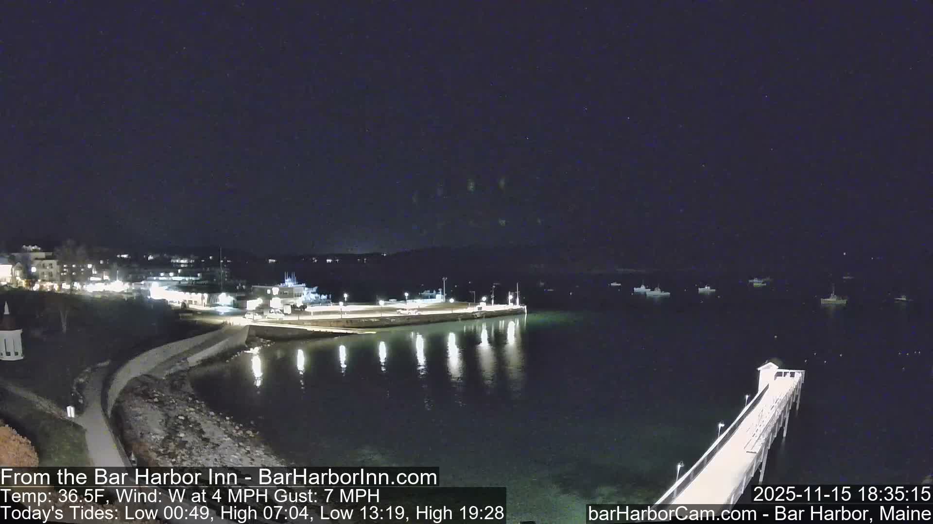Bar Harbor  West View Live Cam - Maine, USA