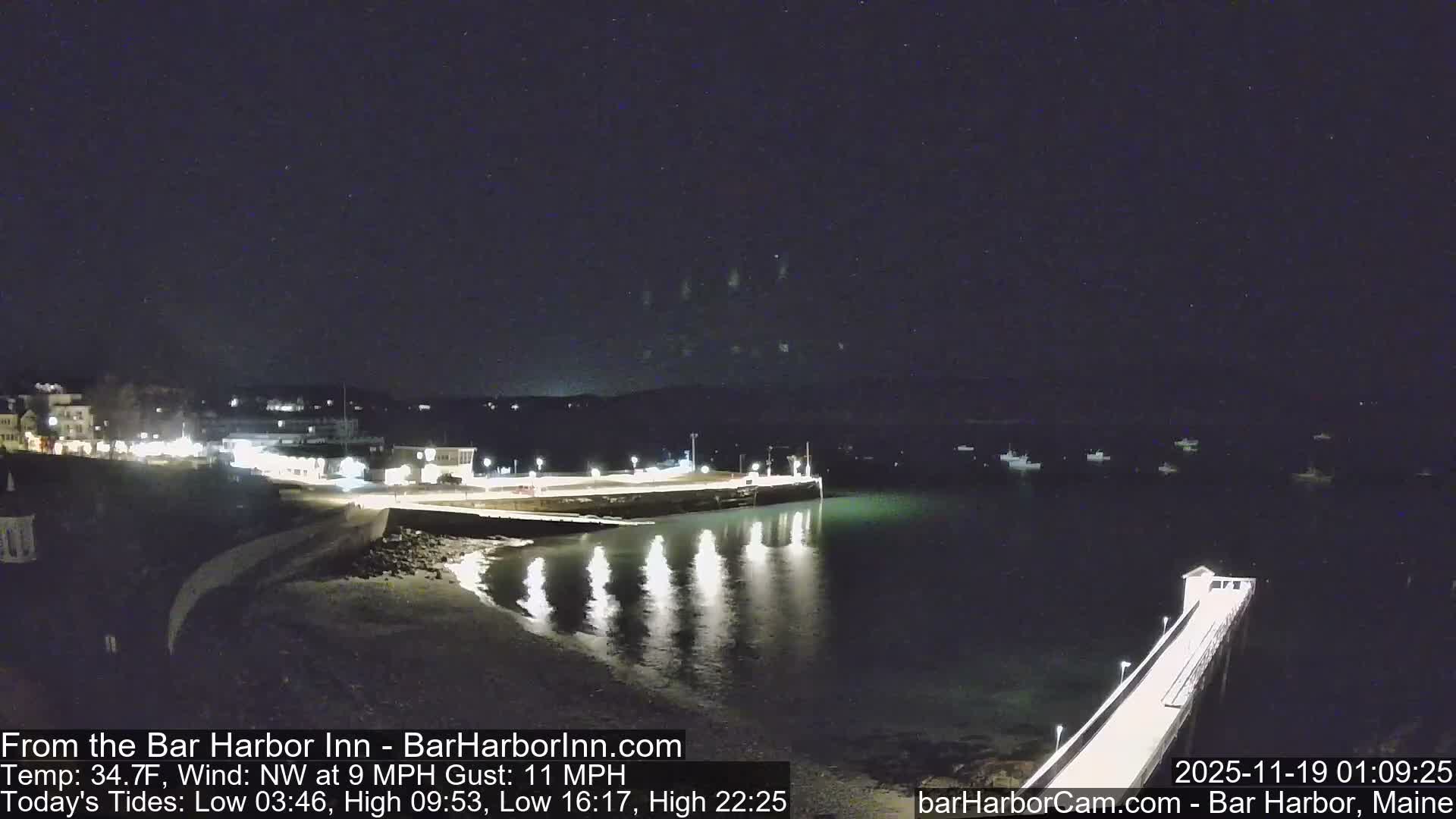 Bar Harbor  West View Live Cam - Maine, USA