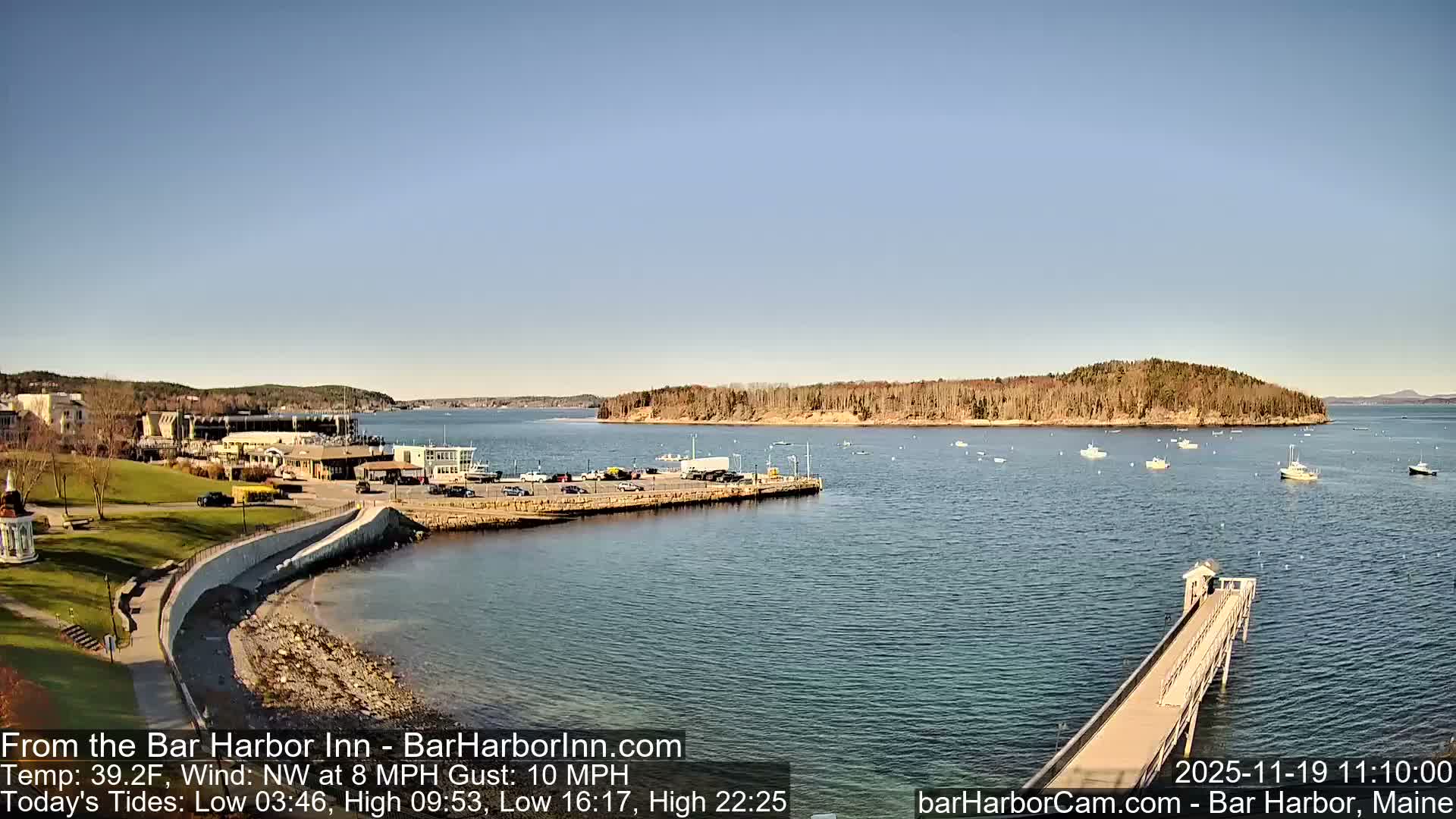 Bar Harbor  West View Live Cam - Maine, USA