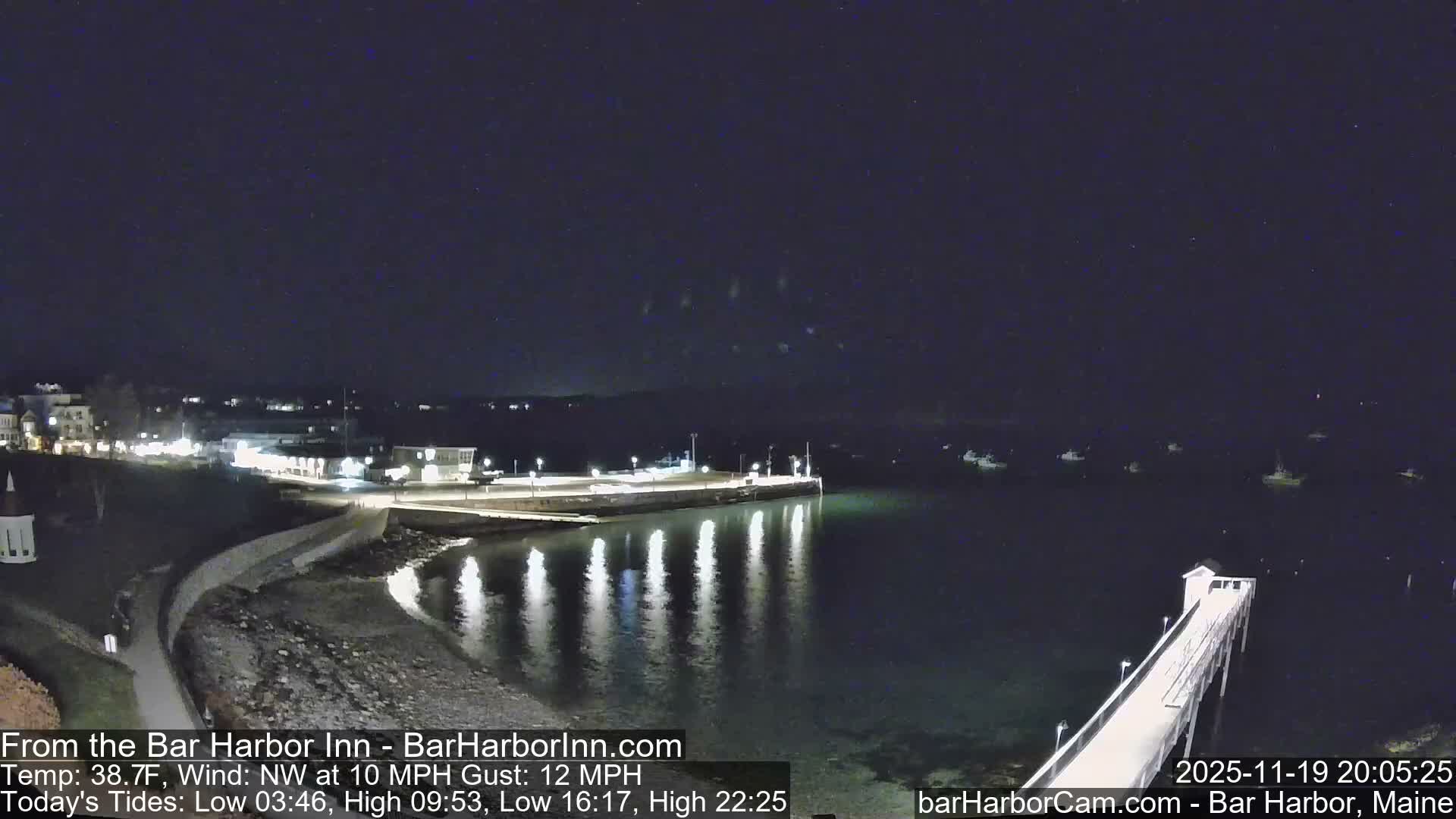 Bar Harbor  West View Live Cam - Maine, USA