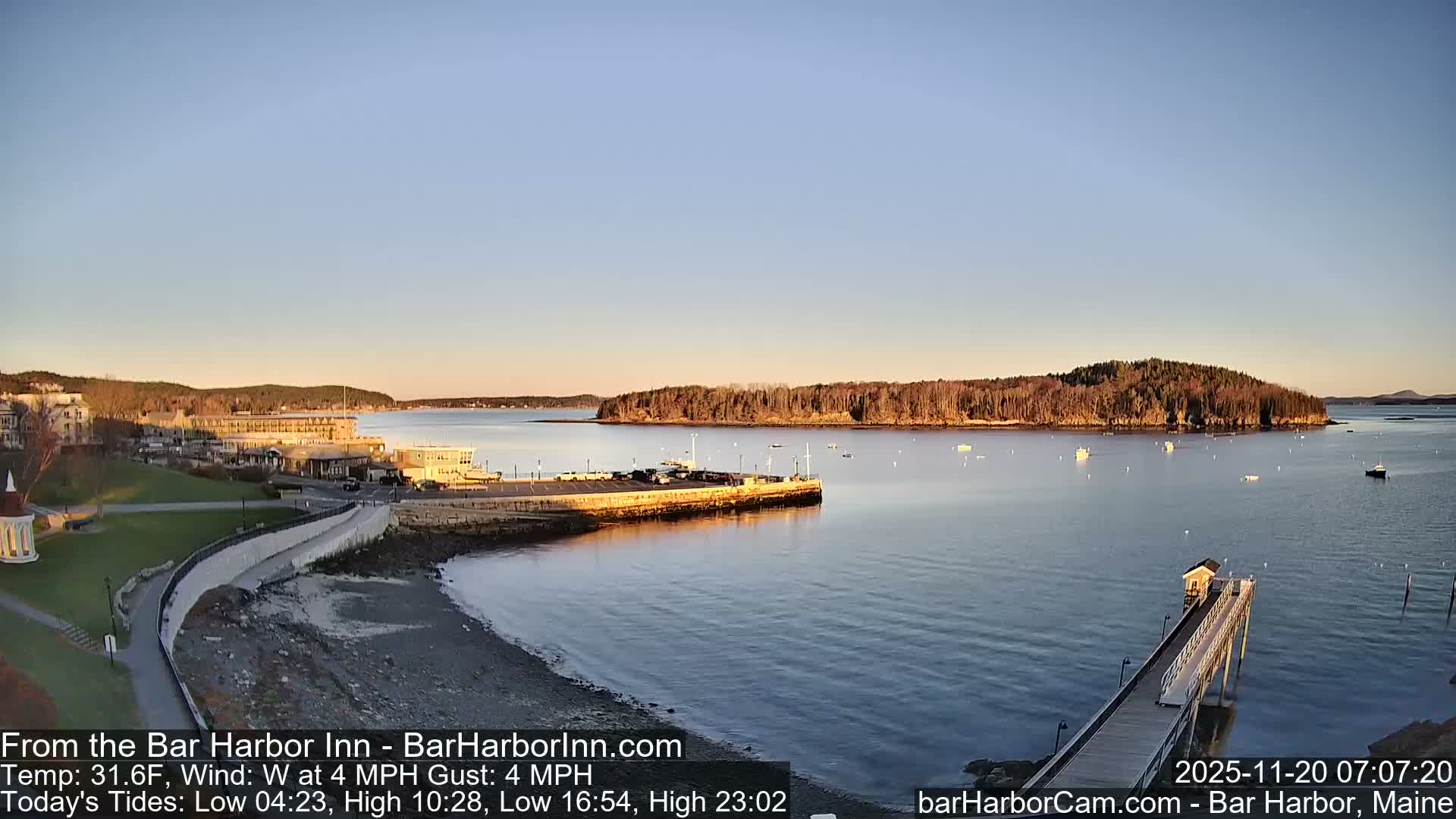 Bar Harbor  West View Live Cam - Maine, USA