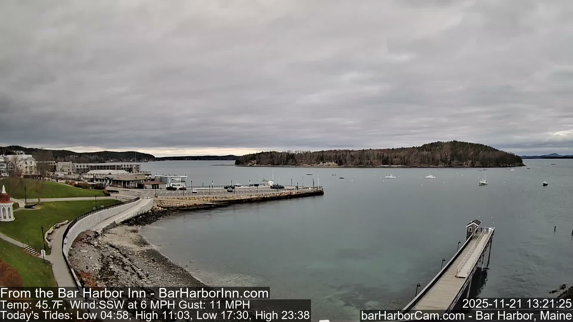 Bar Harbor  West View Live Cam - Maine, USA
