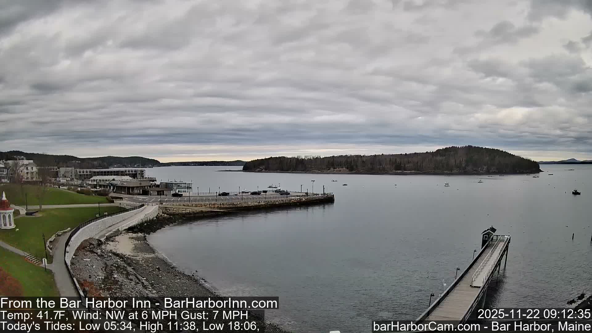 Bar Harbor  West View Live Cam - Maine, USA