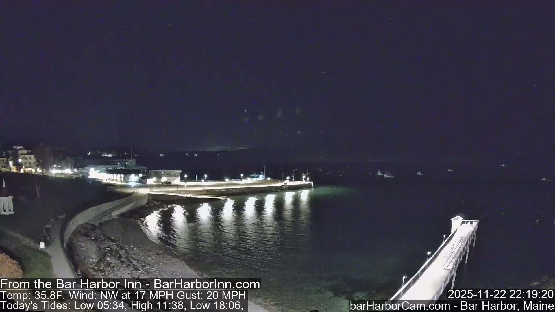 Bar Harbor  West View Live Cam - Maine, USA