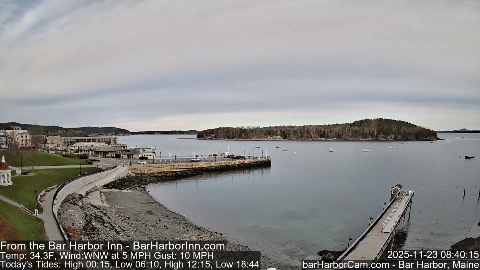 Bar Harbor  West View Live Cam - Maine, USA
