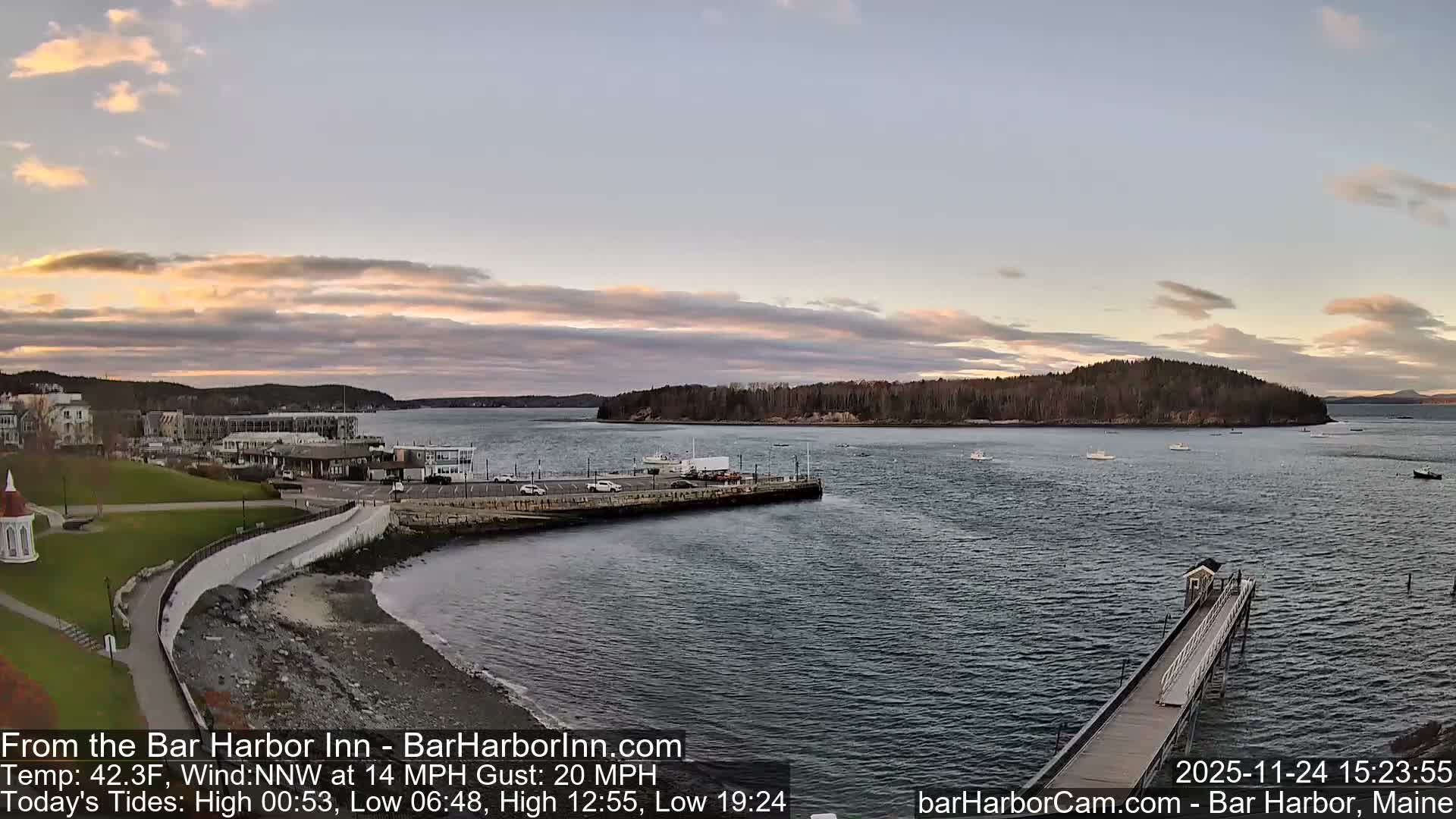 Bar Harbor  West View Live Cam - Maine, USA
