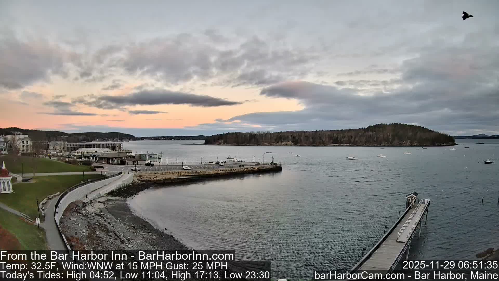 Bar Harbor  West View Live Cam - Maine, USA