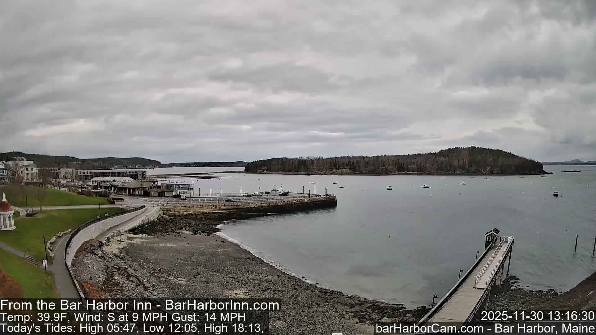 Bar Harbor  West View Live Cam - Maine, USA