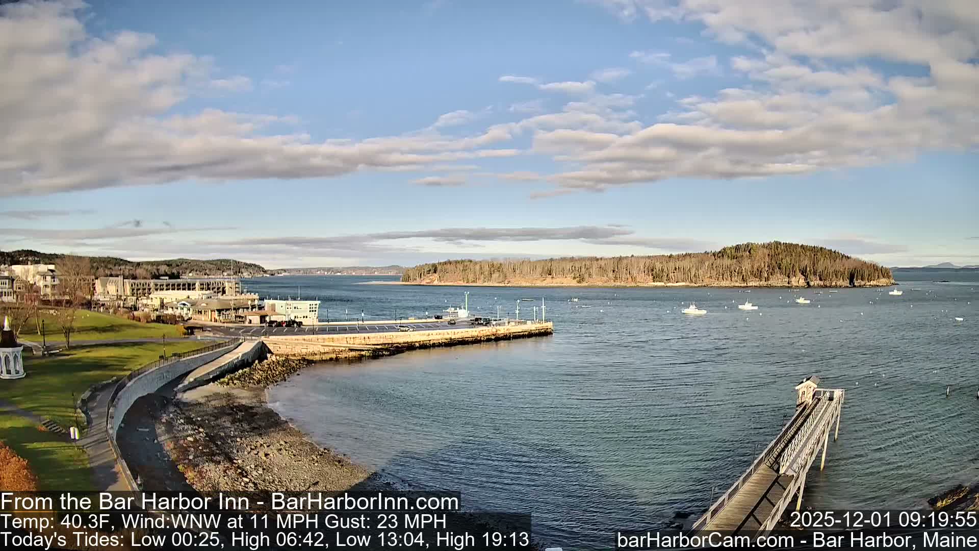 Bar Harbor  West View Live Cam - Maine, USA