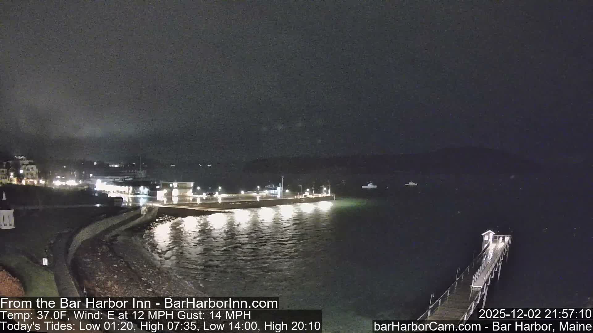 Bar Harbor  West View Live Cam - Maine, USA