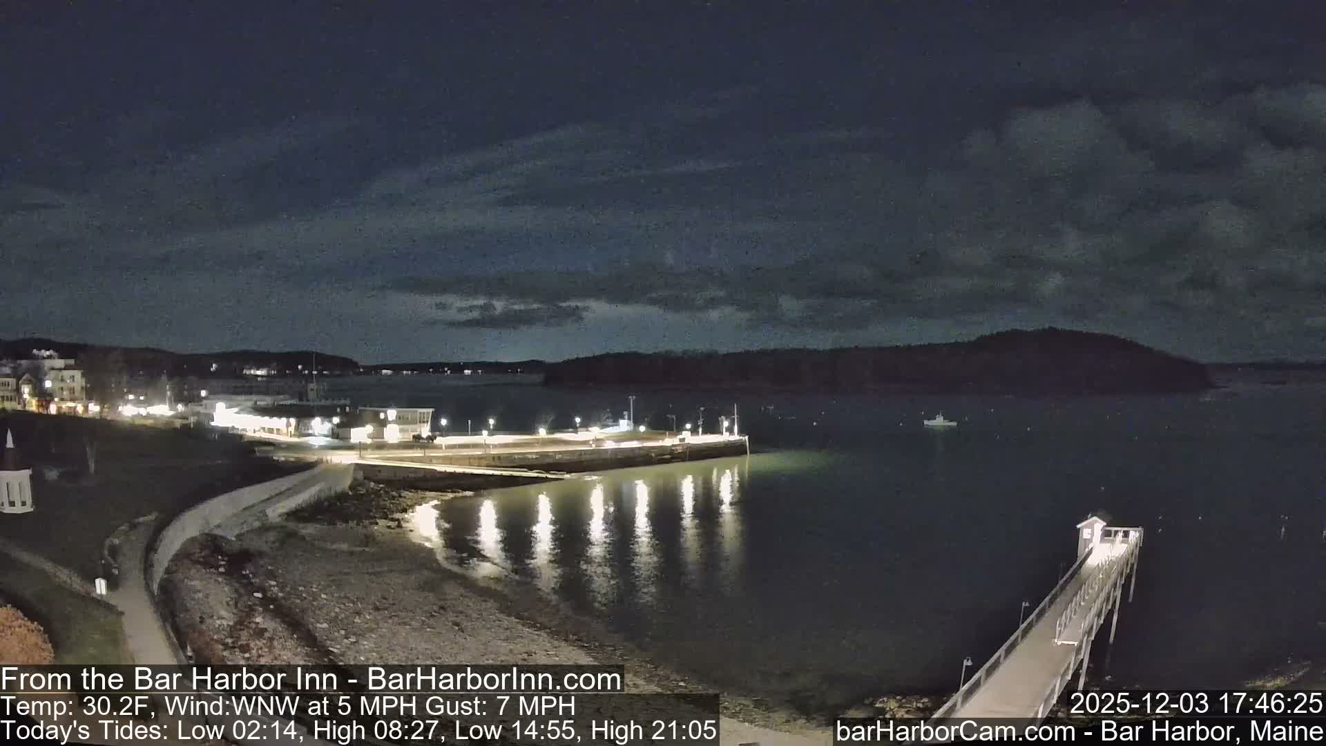 Bar Harbor  West View Live Cam - Maine, USA