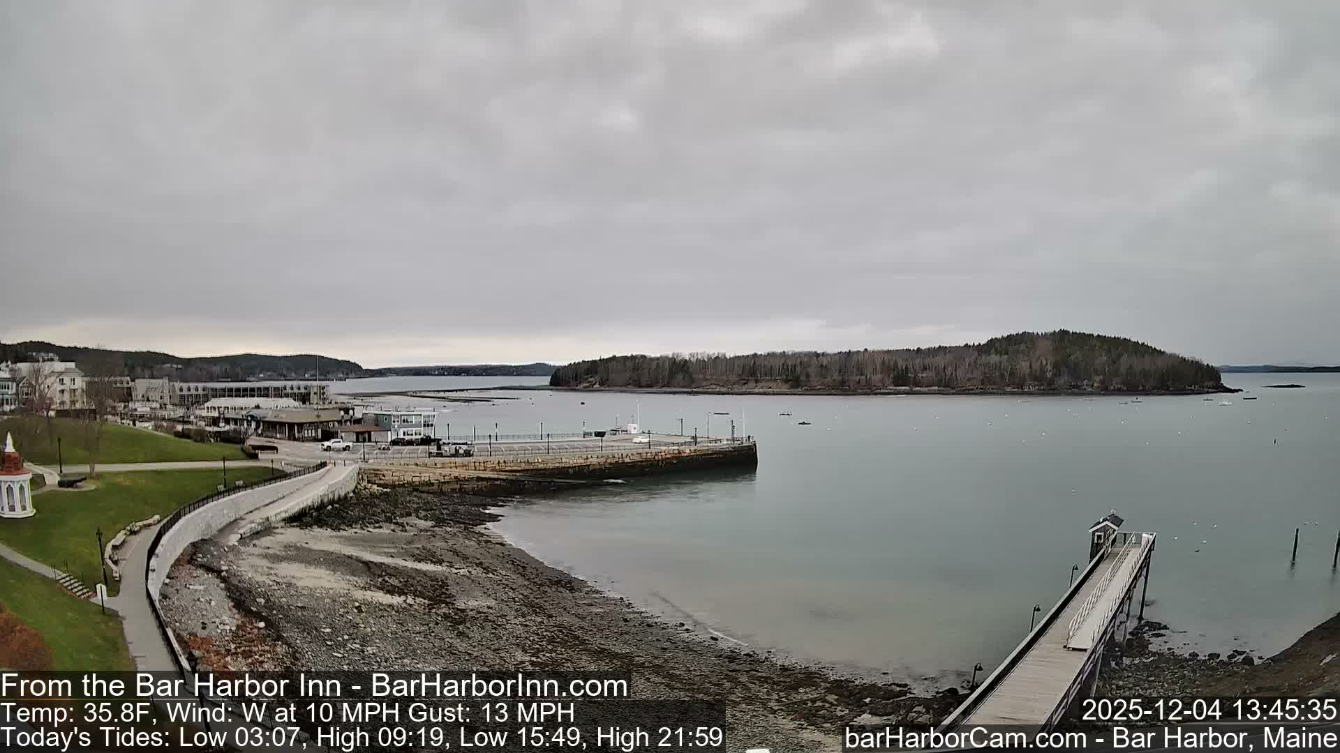 Bar Harbor  West View Live Cam - Maine, USA