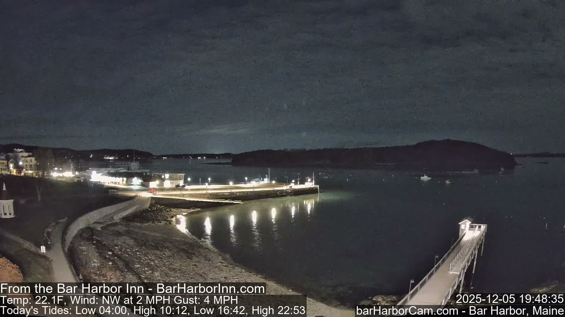Bar Harbor  West View Live Cam - Maine, USA